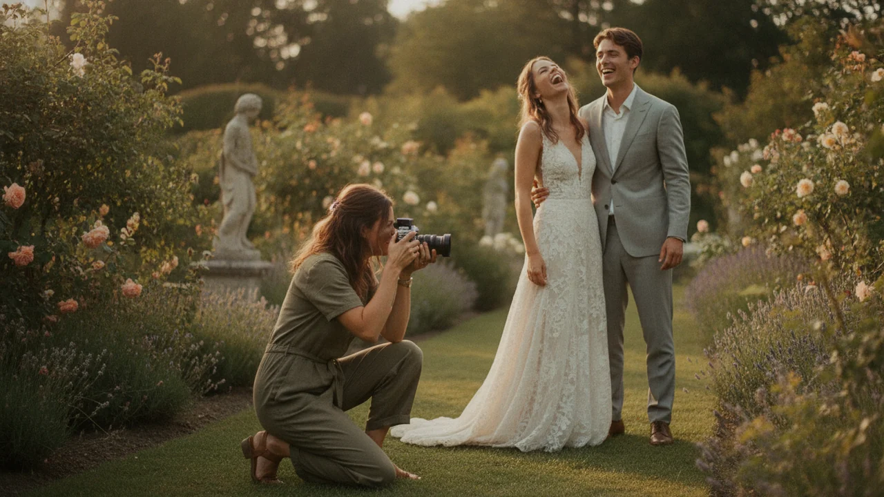 Wedding & photography at work